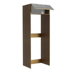Porta-Geladeira Madesa Lux 1 Porta Basculante Rustic/Cinza