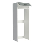 Porta-Geladeira Madesa Agata 1 Porta Basculante Branco/Cinza