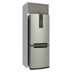 Porta-Geladeira 1 Porta Basculante Branco/Cinza Vik Madesa