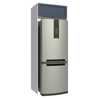 Porta-Geladeira 1 Porta Basculante Branco/Azul Vik Madesa