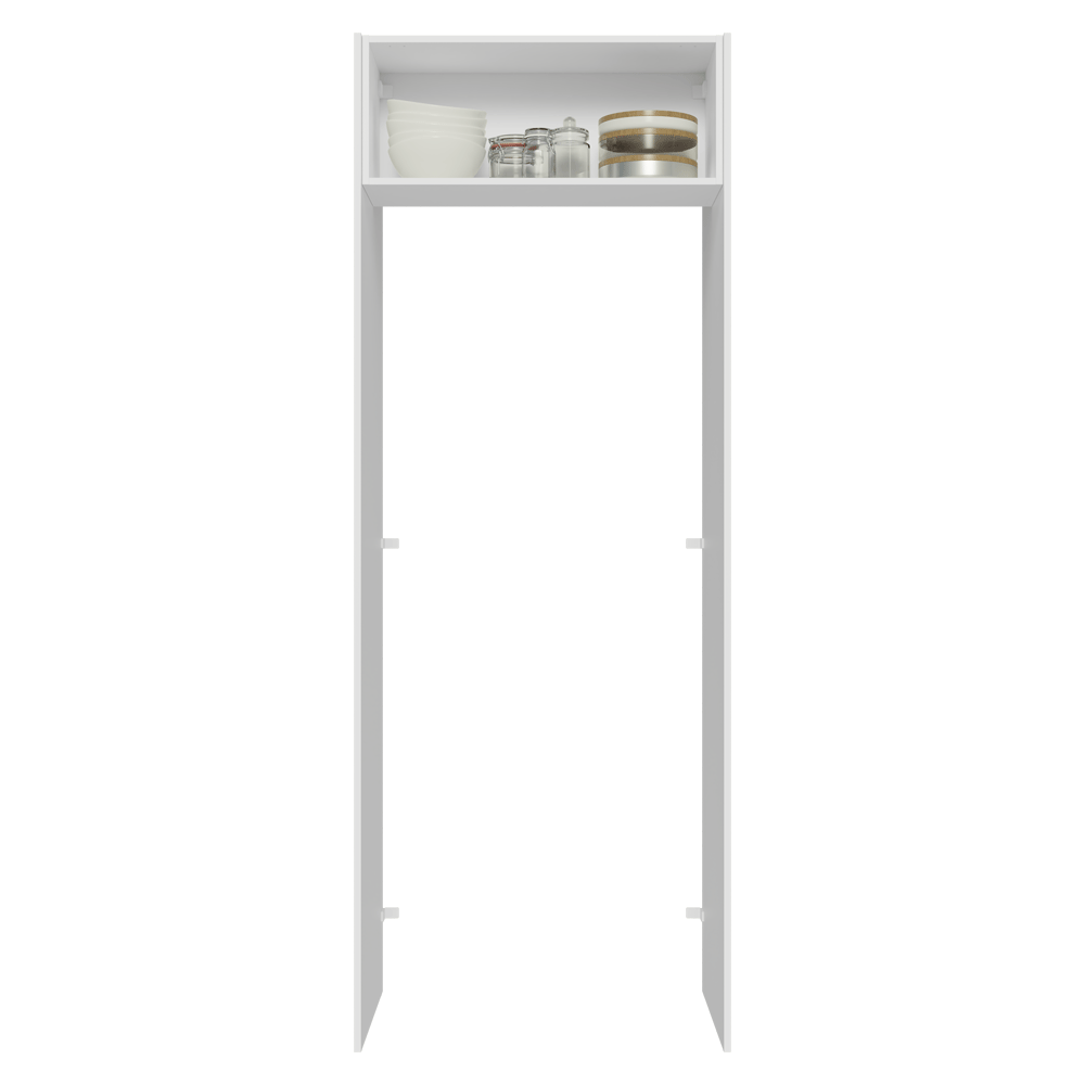 Porta-Geladeira 83 cm 1 Porta Basculante Branco Veludo Lux Madesa