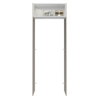 Porta-Geladeira 83 cm 1 Porta Basculante Crema/Branco/Crema Agata Madesa