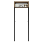 Porta-Geladeira 83 cm 1 Porta Basculante Preto/Rustic/Preto Lux Madesa