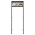 Porta-Geladeira 83 cm 1 Porta Basculante Cinza/Rustic/Cinza Lux Madesa