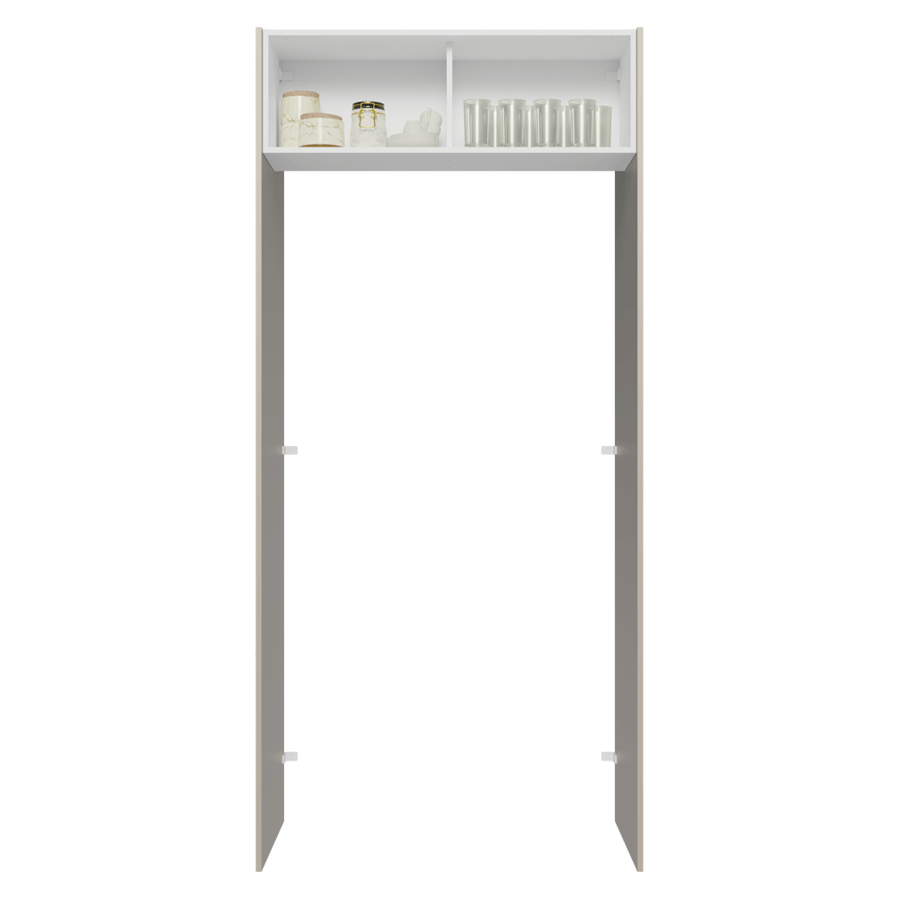 Porta-Geladeira 103 cm 1 Porta Basculante Crema/Branco/Crema Vik Madesa