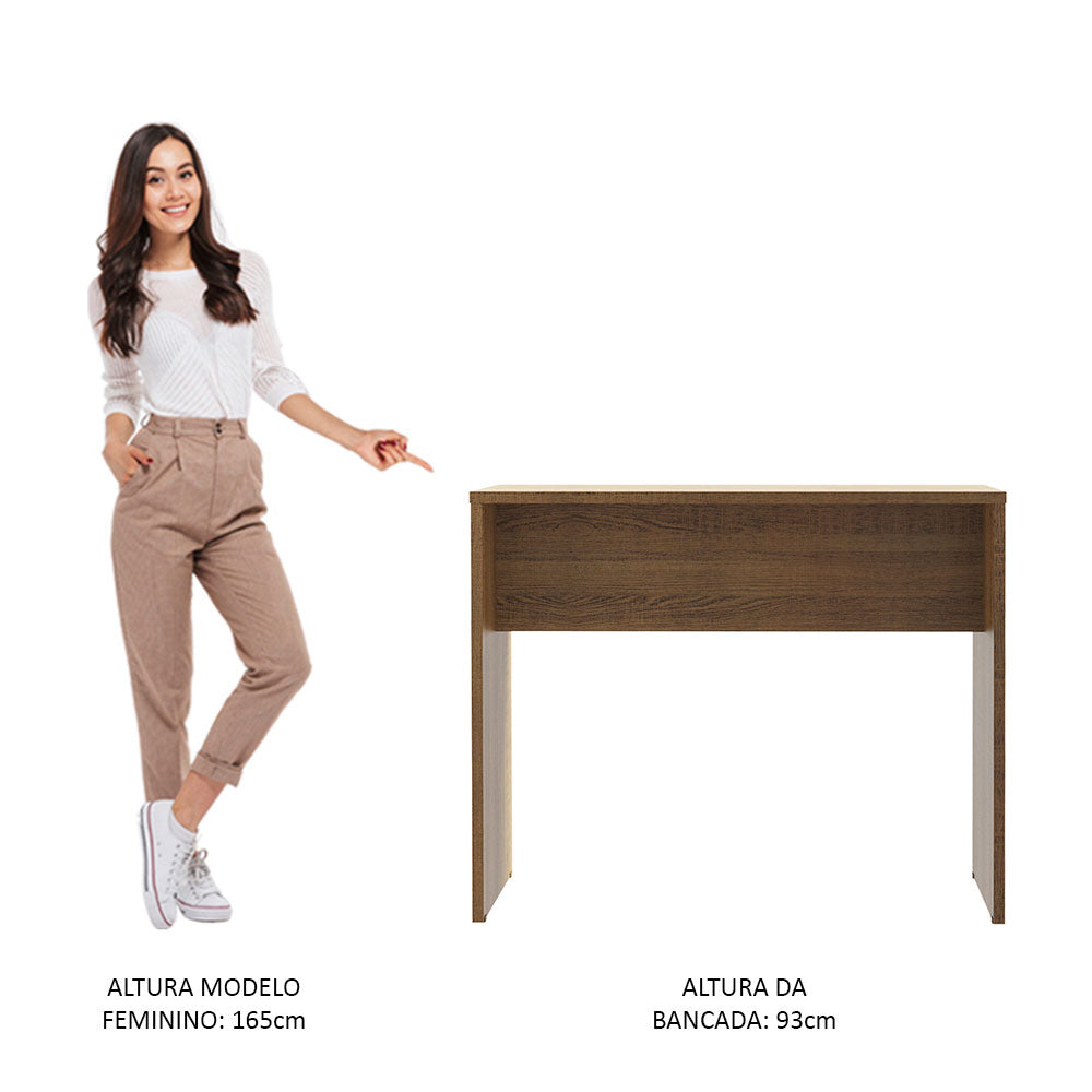 Bancada para Cozinha Madesa 115 cm Rustic