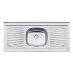 Pia de Apoio Tramontina New Raggi 40 em Aço Inox 120 x 52 cm