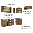 Armário de Cozinha Completa de Canto 349cm Rustic Glamy Madesa 06
