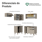 Armário de Cozinha Completa de Canto 325 cm Crema Nice Madesa 04