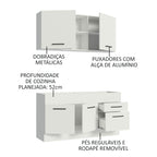 Armário de Cozinha Compacta 150cm Branco Agata Madesa 02