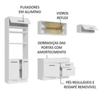 Armário de Cozinha Completa 270cm Branco Agata Madesa 04