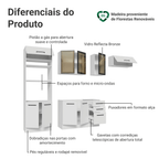 Armário de Cozinha Completa 270 cm Branco Agata Madesa 12