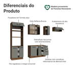 Armário de Cozinha Completa 270 cm Rustic/Cinza Agata Madesa 13