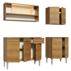 Armário de Cozinha Completa 169cm Rustic Emilly Dance Madesa 07