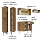 Armário de Cozinha Completa 229cm Rustic Emilly Madesa 09