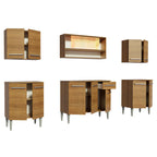 Armário de Cozinha Completa 233cm Rustic Emilly Smile Madesa 04