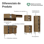 Armário de Cozinha Completa 293cm com Pia Rustic Emilly Madesa 09