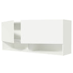 Armário Aéreo 120 cm 2 Portas 2 Nichos Branco para Área de Serviço Madesa