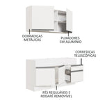 Armário de Cozinha Compacta 150cm Branco Glamy Madesa 02