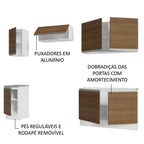 Armário de Cozinha Completa 240cm Branco/Rustic Glamy Madesa 10