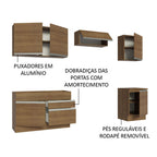 Armário de Cozinha Completa 260cm Rustic Glamy Madesa 04