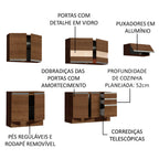Armário de Cozinha Completa 280cm Rustic Marcela Madesa 03