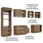Armário de Cozinha Completa 310cm Rustic Glamy Madesa 02