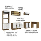 Armário de Cozinha Completa 315cm Rustic/Branco Glamy Madesa 01