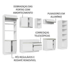 Armário de Cozinha Completa 330cm Branco Glamy Madesa 03