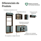 Armário de Cozinha Completa 270 cm Rustic/Cinza Lux Madesa 10
