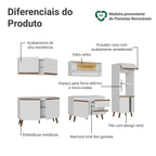Armário de Cozinha Completa 310 cm Branco Pieta Madesa 02