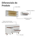 Armário de Cozinha Compacta 190cm Branco Reims Madesa 05
