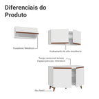 Armário de Cozinha Compacta 190cm Branco Reims Madesa 08