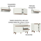 Armário de Cozinha Completa 260cm Branco Reims Madesa 10