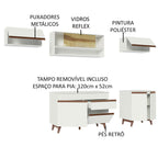 Armário de Cozinha Completa 260cm Branco Reims Madesa 11