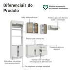 Armário de Cozinha Completa 270 cm Branco Stella Madesa 12