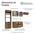 Armário de Cozinha Completa 270 cm Rustic Stella Madesa 12