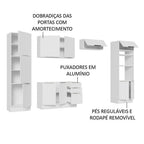 Armário de Cozinha Completa 330cm Branco Stella Madesa 02