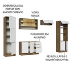 Armário de Cozinha Completa 330cm Rustic/Branco Stella Madesa 03