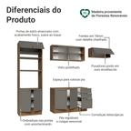 Armário de Cozinha Completa 270 cm Rustic/Cinza Vik Madesa 03