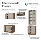 Armário de Cozinha Completa 270 cm Rustic/Crema Vik Madesa 06
