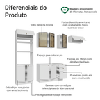 Armário de Cozinha Completa 270 cm Branco Vik Madesa 07
