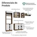 Armário de Cozinha Completa 270 cm Rustic/Branco Vik Madesa 07