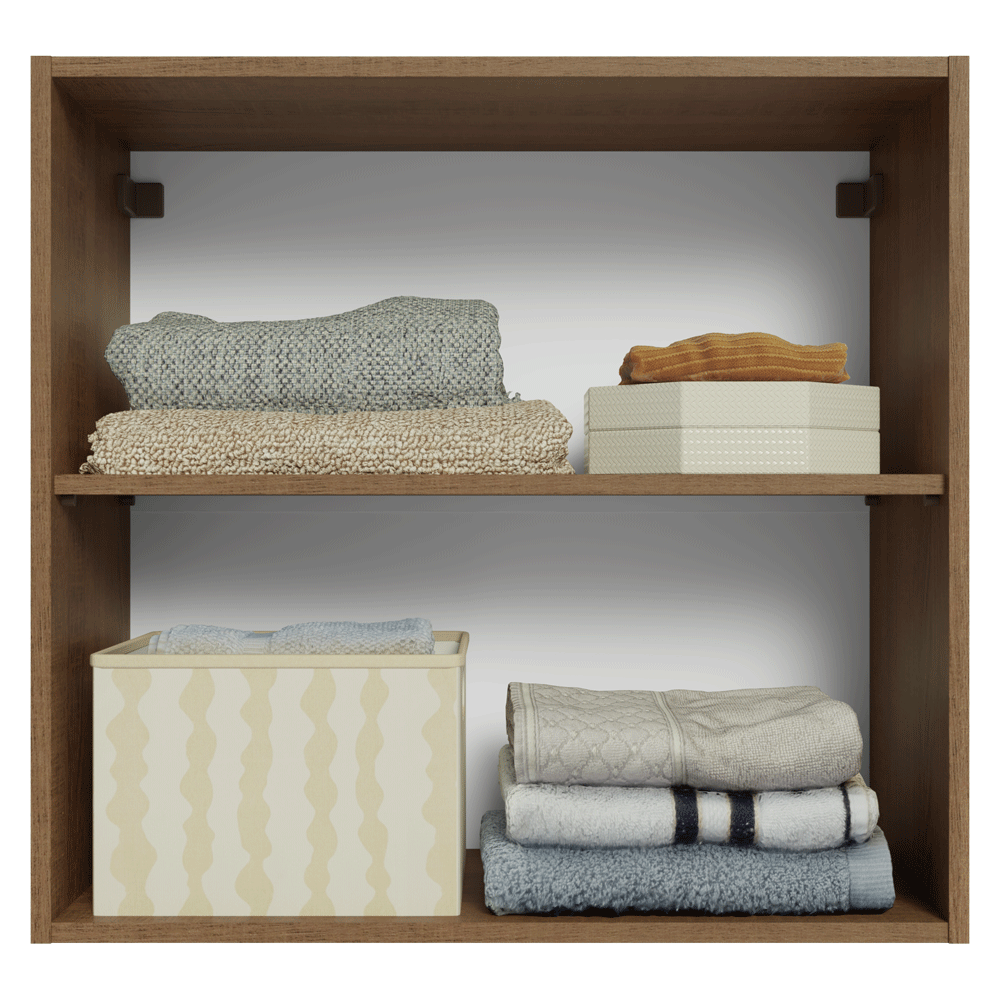 Armário Aéreo para Quarto 70 cm 2 Portas Rustic Neo Madesa