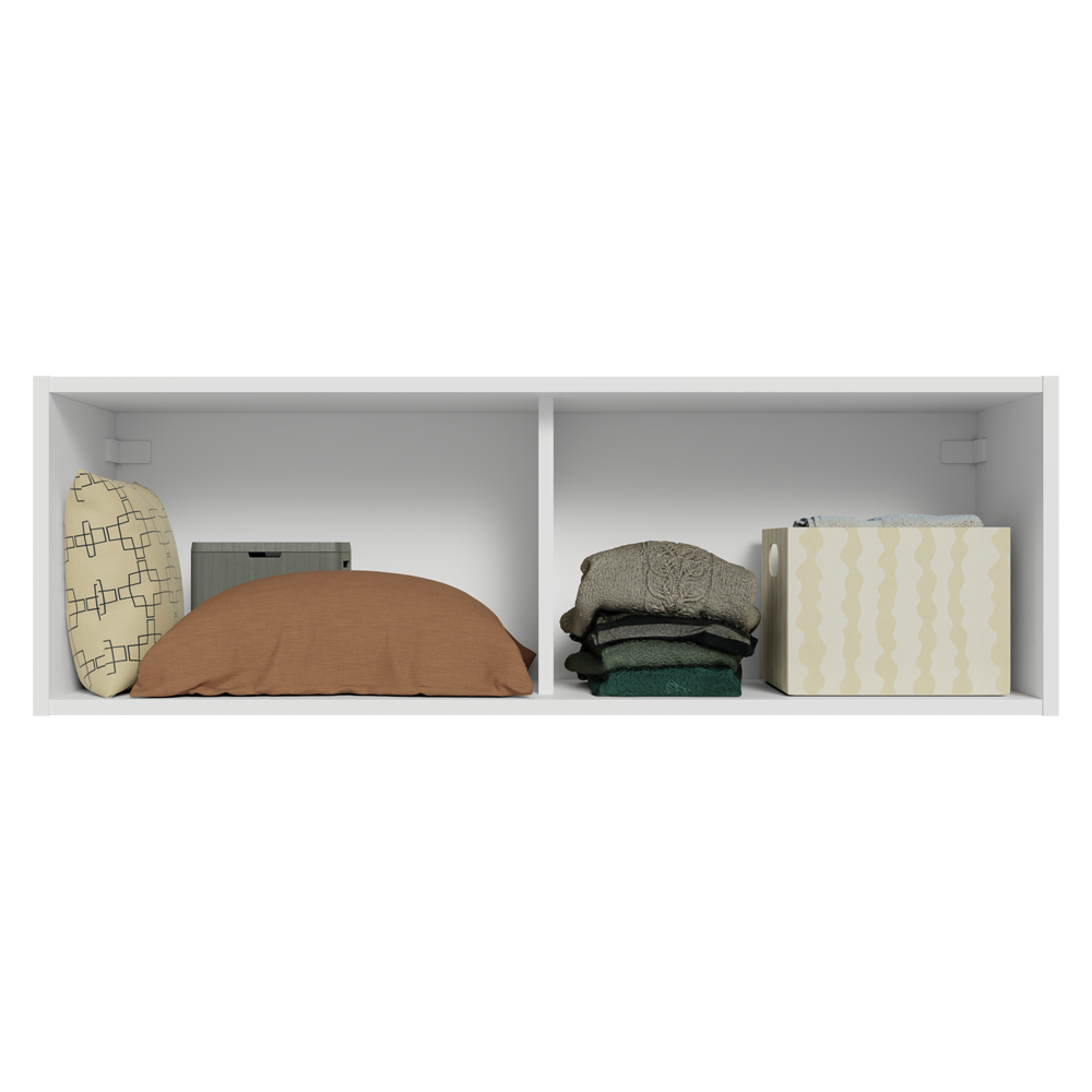 Armário Aéreo para Quarto 100 cm 1 Porta Basculante Branco Neo Madesa