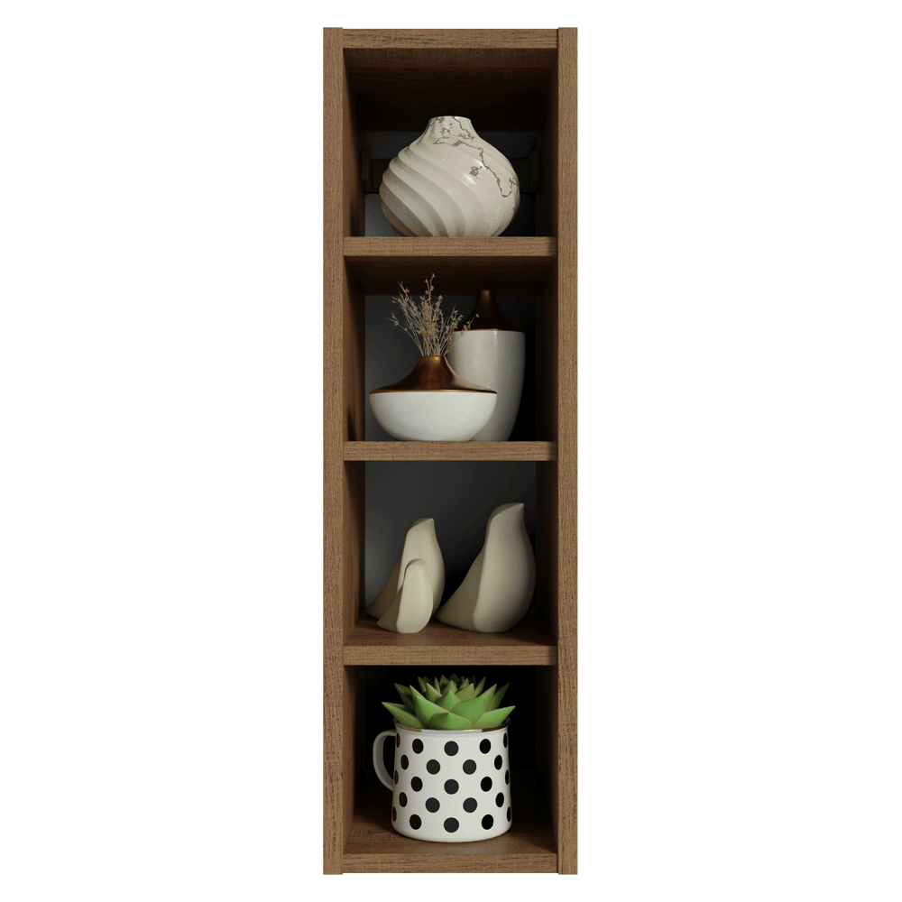 Nicho de Parede 20 cm 4 Prateleiras Rustic Neo Madesa