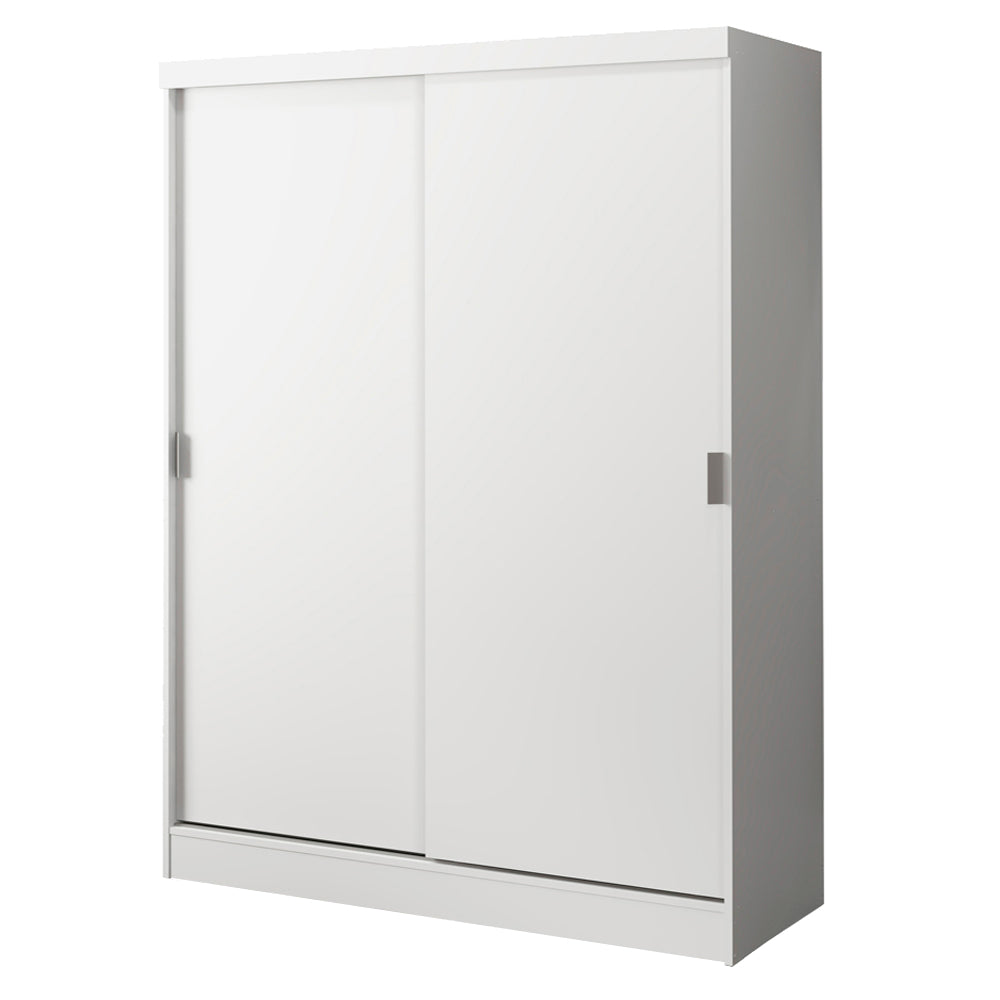 Quarto Completo com Guarda-Roupa Luke e Cabeceira com 2 Mesas de Cabeceira Madesa Branco