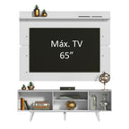 Rack Madesa Dubai e Painel para TV até 65 Polegadas com Pés Branco