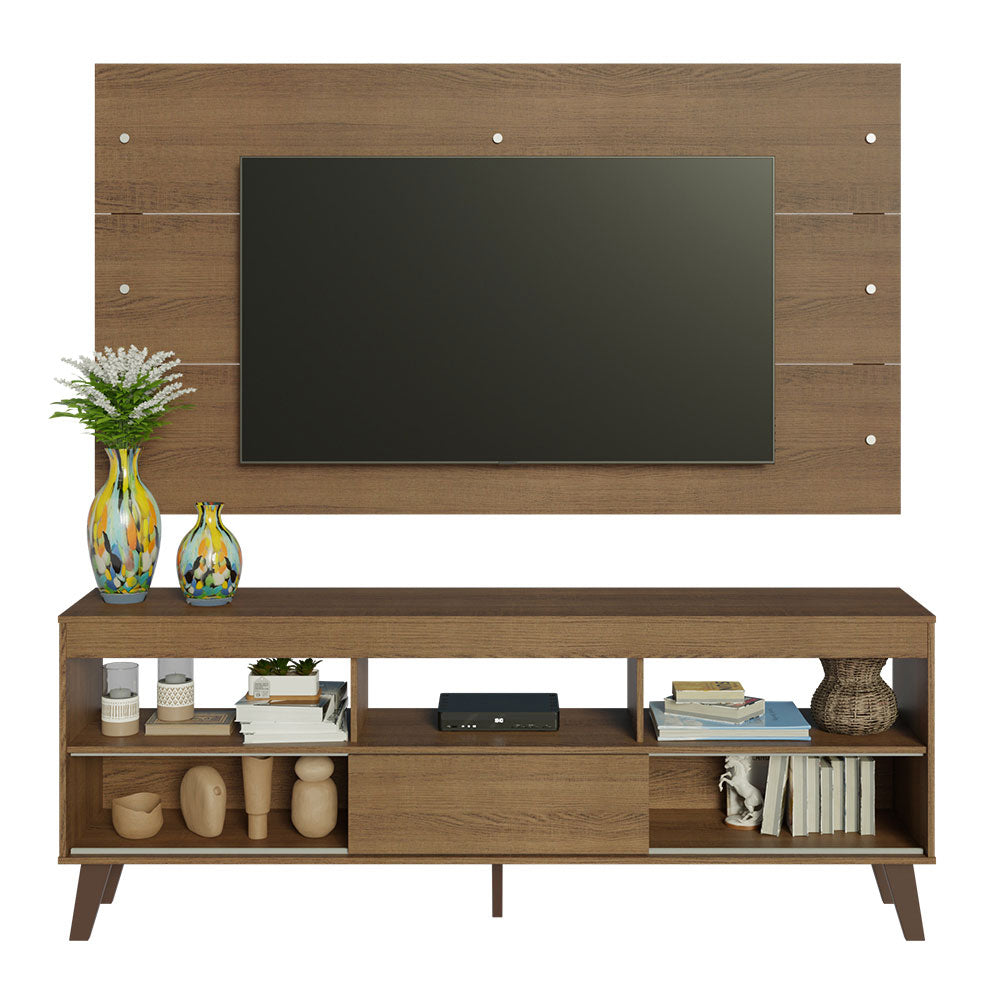 Rack com Painel para TV até 65 Polegadas com Pés Rustic Texas Madesa