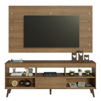 Rack com Painel para TV até 65 Polegadas com Pés Rustic Detroit Madesa